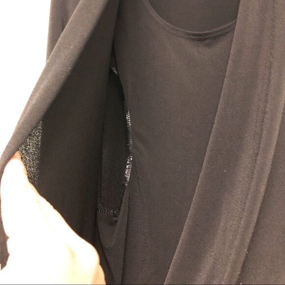 Thyme Nursing Long Sleeve Blouse Black Small - Picture 5 of 5